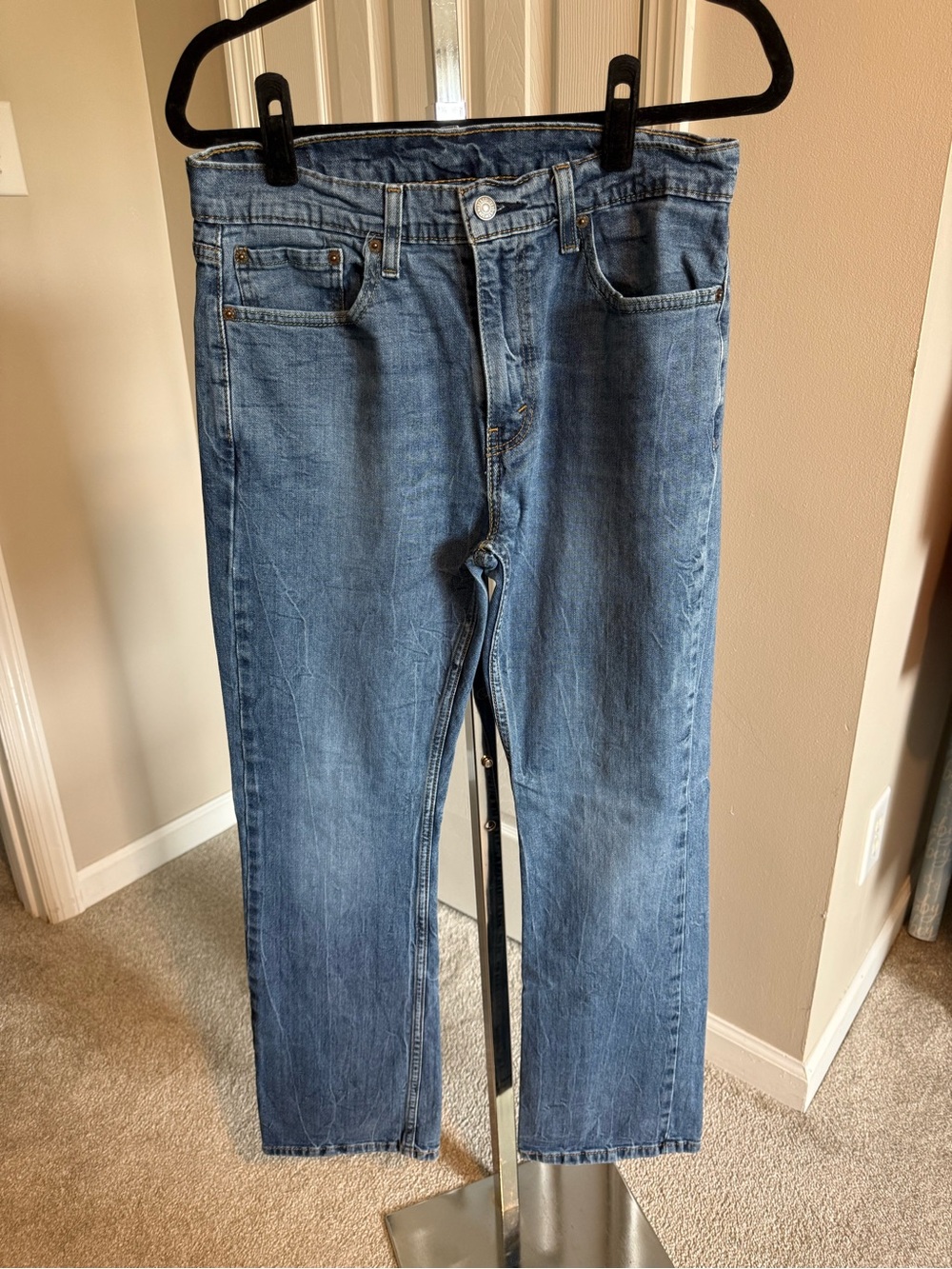 Levi's Medium Blue Straight-Leg Jeans